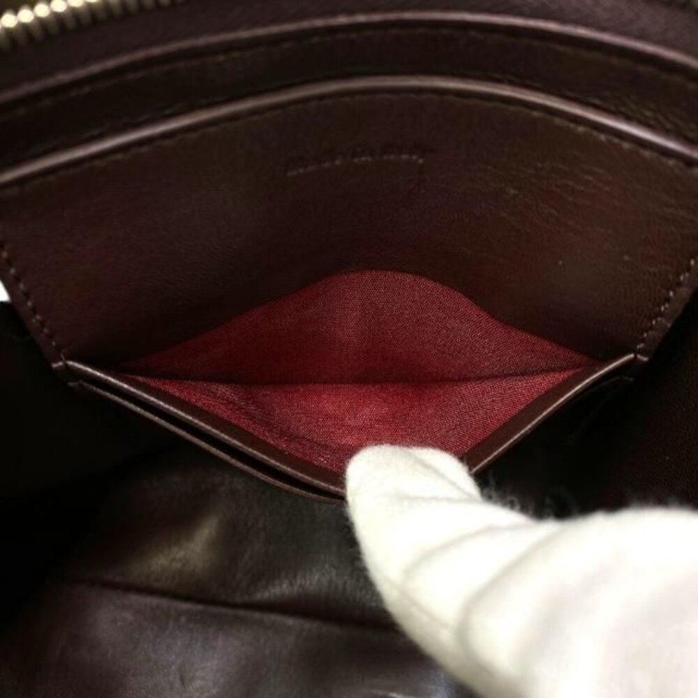 Celine Clutch Pochette Second Bag Check Dark Brown Bicolor - Picture 6 of 9